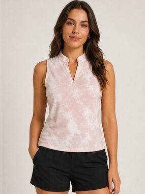 Nancy Lopez "Desert Dry" sleeveless polo